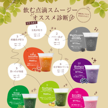 『飲む点滴スムージー』登場!